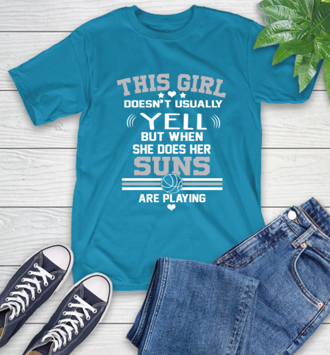 Phoenix Suns NBA Basketball I Yell When My Team Is Playing T-Shirt 9
