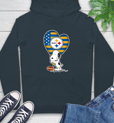 Pittsburgh Steelers NFL Football The Peanuts Movie Adorable Snoopy Hoodie 7