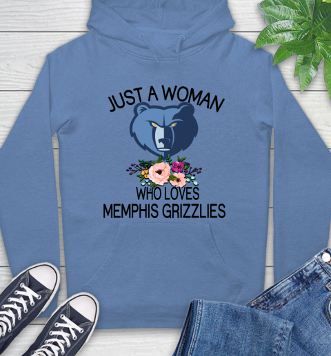 NBA Just A Woman Who Loves Memphis Grizzlies Basketball Sports Hoodie 9