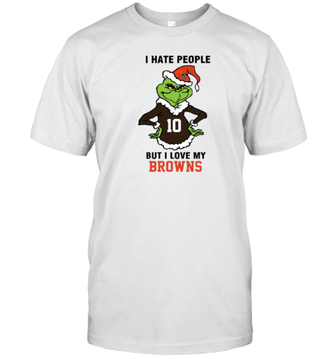 I Hate People But I Love My Browns Cleveland Browns NFL Teams T-Shirt