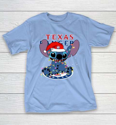 Texas Rangers MLB noel stitch Baseball Christmas T-Shirt 8