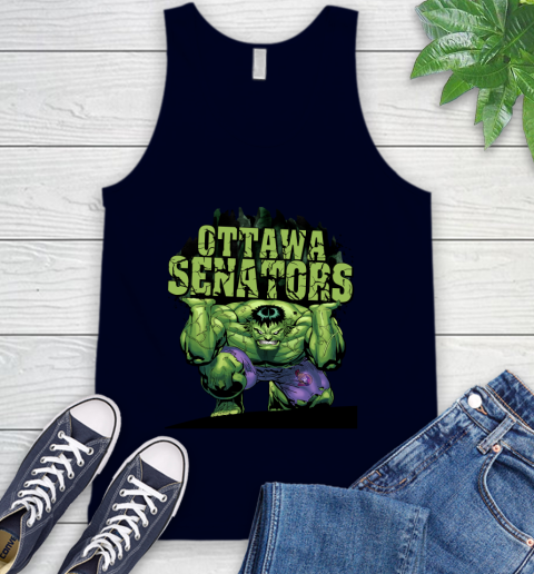 Ottawa Senators NHL Hockey Incredible Hulk Marvel Avengers Sports Tank Top - Image 4
