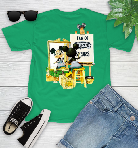 NBA Basketball San Antonio Spurs Mickey Drawing Shirt 100