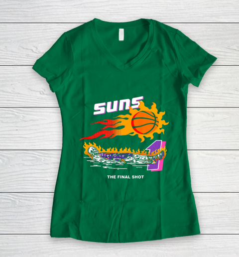 Phoenixes Suns Devin Booker Maillot The Valley City Jersey Funny Women's V-Neck T-Shirt 3