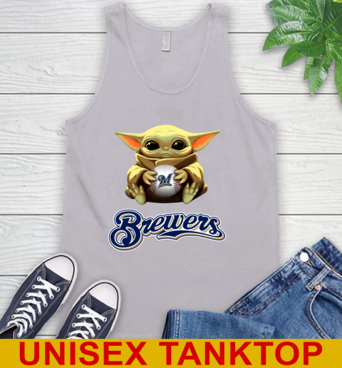 MLB Baseball Milwaukee Brewers Star Wars Baby Yoda Shirt 73