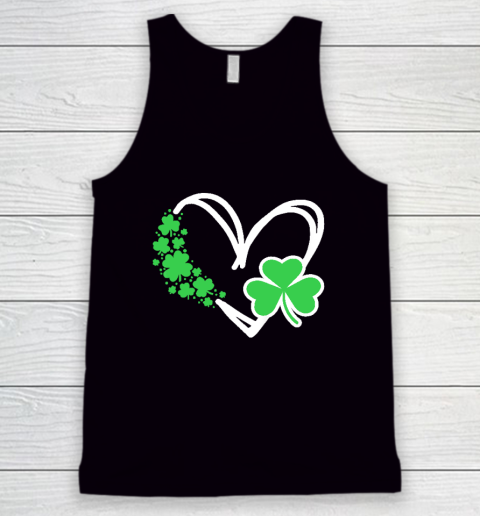 Heart St Patricks Day Shamrock Irish Tank Top
