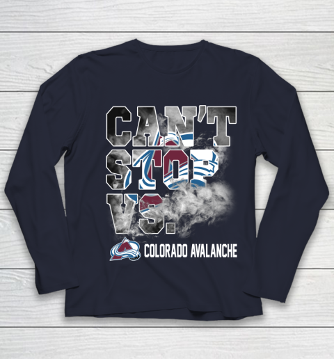NHL Colorado Avalanche Hockey Can't Stop Vs Youth Long Sleeve 2