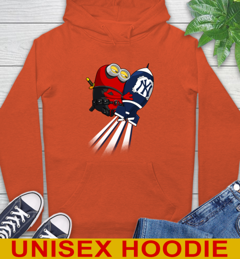 MLB Baseball New York Yankees Deadpool Minion Marvel Shirt Hoodie 4