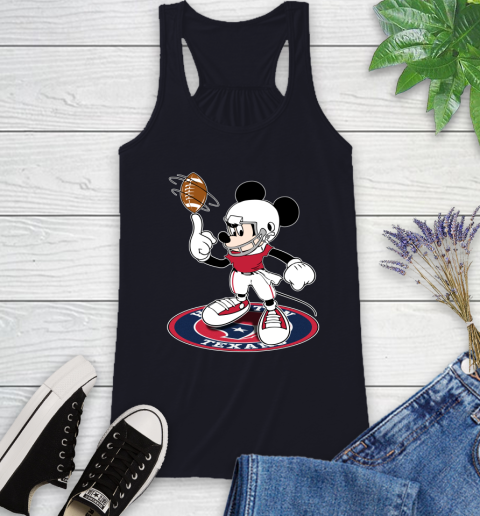 NFL Football Houston Texans Cheerful Mickey Disney Shirt Racerback Tank 9
