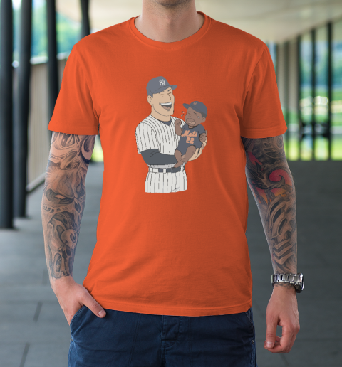 Yankees Holding Crying Mets Baby T-Shirt 2