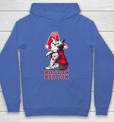 MLB Baseball My Cat Loves Boston Red Sox Hoodie 6