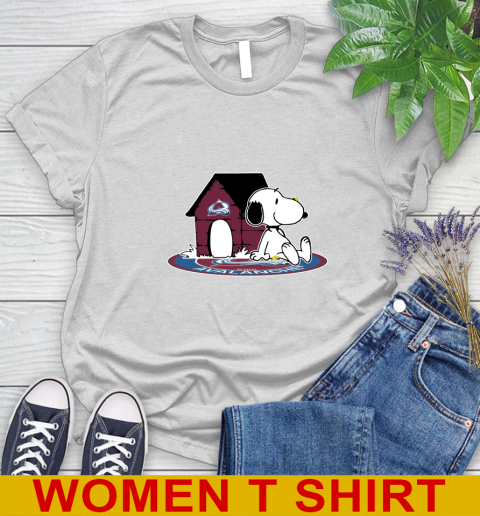 NHL Hockey Colorado Avalanche Snoopy The Peanuts Movie Shirt Women's T-Shirt