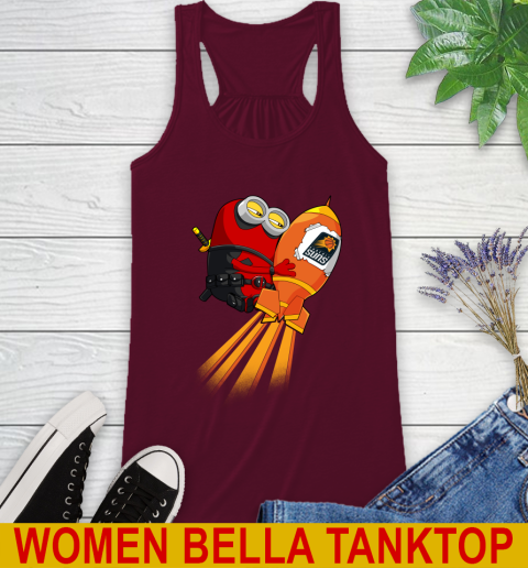 NBA Basketball Phoenix Suns Deadpool Minion Marvel Shirt Racerback Tank 2