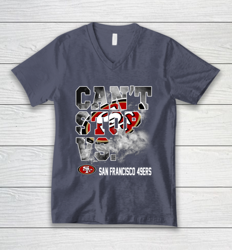NFL San Francisco 49ers Can't Stop Vs V-Neck T-Shirt 7