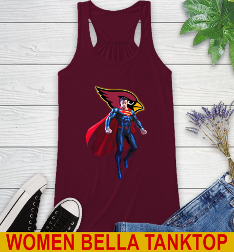NFL Superman DC Sports Football Arizona Cardinals Racerback Tank 3