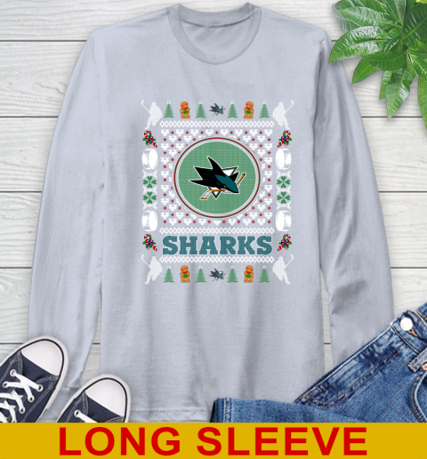 San Jose Sharks Merry Christmas NHL Hockey Loyal Fan Long Sleeve T-Shirt 6