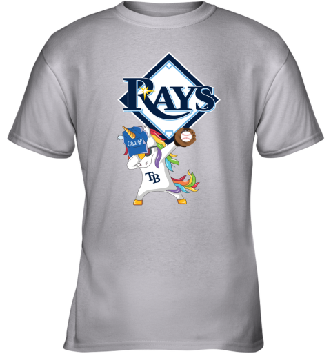 Hip Hop Dabbing Unicorn Flippin Love Tampa Bay Rays Youth T-Shirt