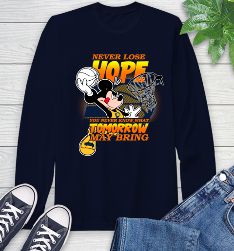 Indiana Pacers NBA Basketball Mickey Disney Never Lose Hope Long Sleeve T-Shirt 3