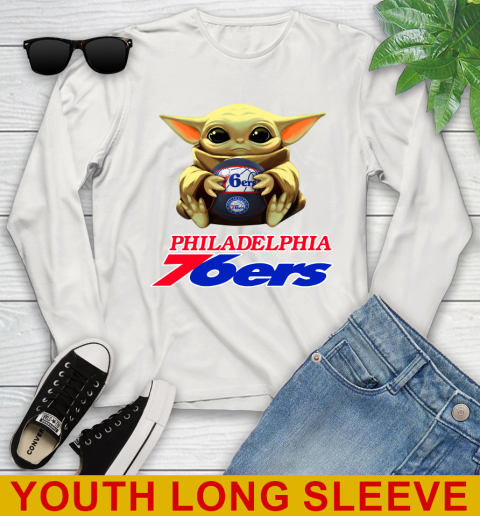 NBA Basketball Philadelphia 76ers Star Wars Baby Yoda Shirt 133