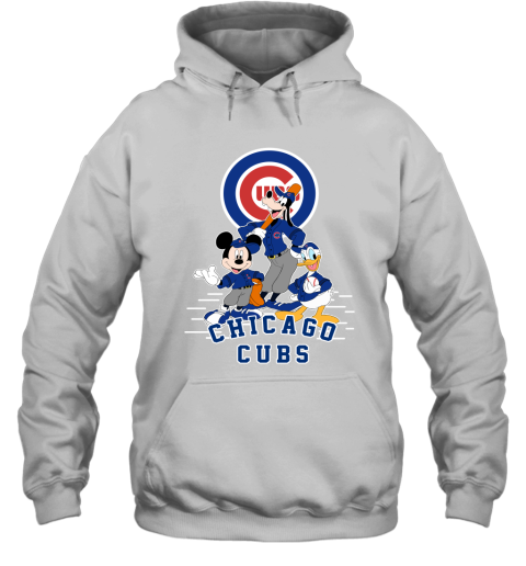 Chicago Cubs Mickey Donald And Goofy Baseball Hoodie