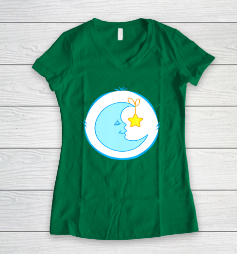 Bedtime Care For Bear Bed time For Bear Costume Women's V-Neck T-Shirt 3