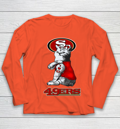 NFL Football My Cat Loves San Francisco 49ers Youth Long Sleeve 3