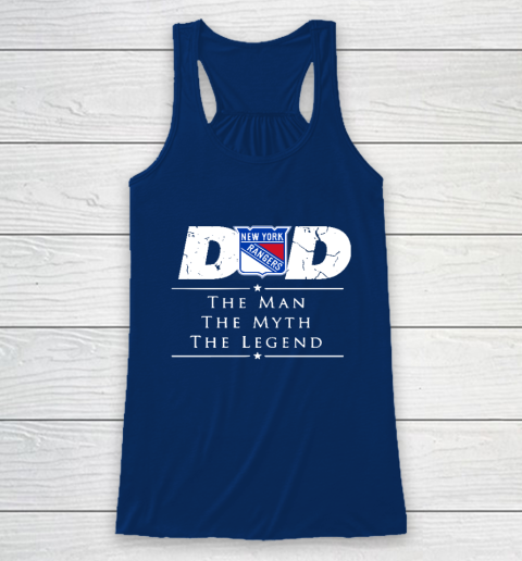 New York Rangers NHL Ice Hockey Dad The Man The Myth The Legend Racerback Tank 6