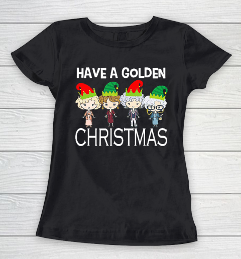 Golden Girls Lovers Gift T shirt Have A Golden Christmas Vintage Women's T-Shirt