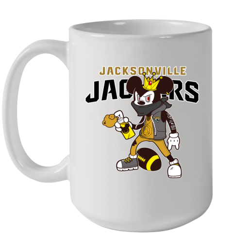 Jacksonville Jaguars NFL Football Mickey Peace Sign Sports Ceramic Mug 15oz