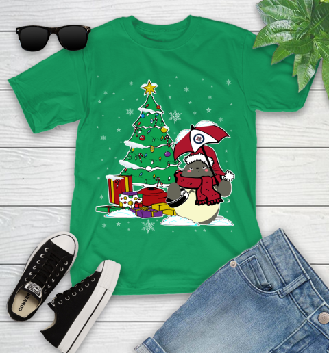 Winnipeg Jets NHL Hockey Cute Tonari No Totoro Christmas Sports Youth T-Shirt 8
