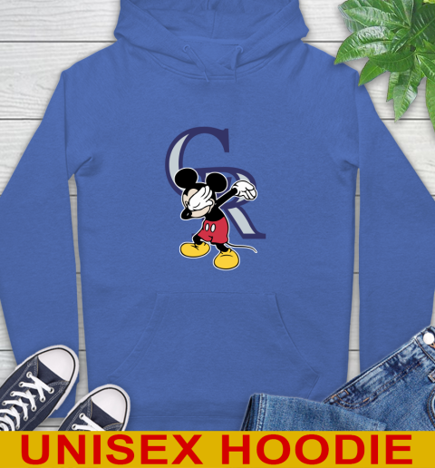 Colorado Rockies MLB Baseball Dabbing Mickey Disney Sports Hoodie 9