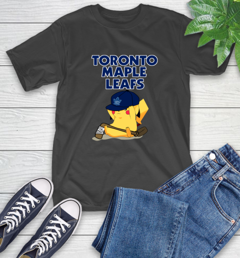 NHL Pikachu Hockey Sports Toronto Maple Leafs T-Shirt 2