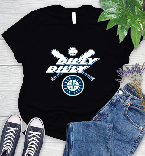 MLB Seattle Mariners Dilly Dilly Baseball Sports Women's T-Shirt 2