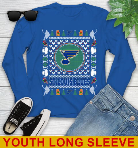 St.Louis Blues Merry Christmas NHL Hockey Loyal Fan Youth Long Sleeve 10