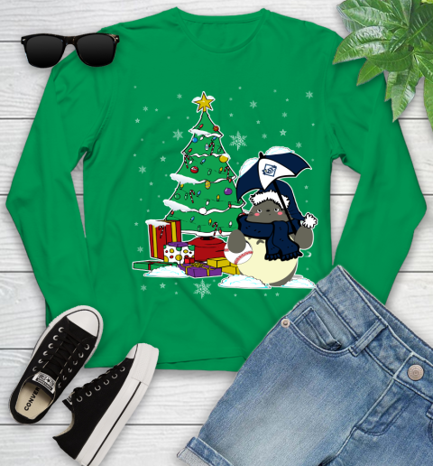 Tampa Bay Rays MLB Baseball Cute Tonari No Totoro Christmas Sports Youth Long Sleeve 7