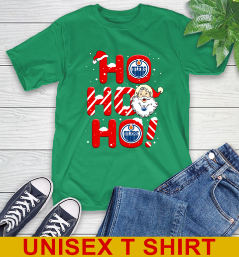 Edmonton Oilers NHL Hockey Ho Ho Ho Santa Claus Merry Christmas Shirt T-Shirt 7