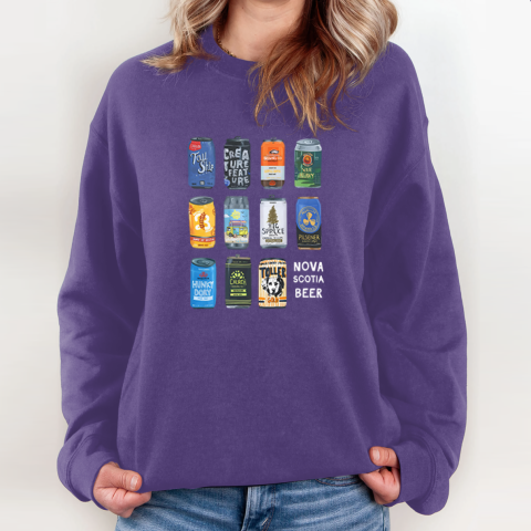 uthl nova scotia beer sweatshirt 35 front purple
