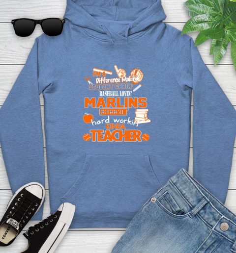 Milwaukee Brewers MLB I'm A Difference Making Student Caring Baseball Loving Kinda Teacher (2) Youth Hoodie 13