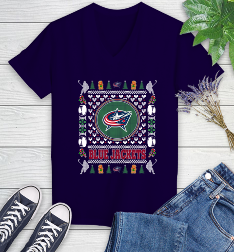 Columbus Blue Jackets Merry Christmas NHL Hockey Loyal Fan Ugly Shirt 76