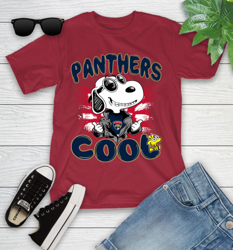 NHL Hockey Florida Panthers Cool Snoopy Shirt Youth T-Shirt 12