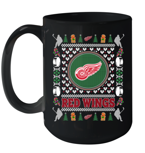 Detroit Red Wings Merry Christmas NHL Hockey Loyal Fan Ceramic Mug 15oz