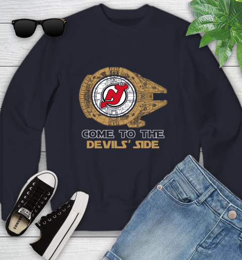 NHL Come To The New Jersey Devils Wars Hockey Sports Youth Sweatshirt 2