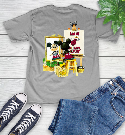 NBA Basketball Miami Heat Mickey Drawing Shirt 48