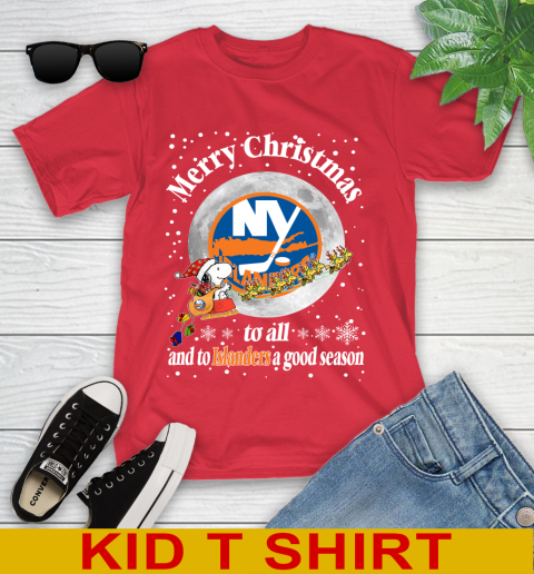 New York Islanders Merry Christmas To All And To Islanders A Good Season NHL Hockey Sports Youth T-Shirt 11