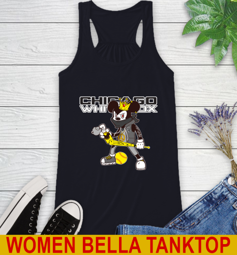 Chicago White Sox MLB Baseball Mickey Peace Sign Sports Racerback Tank 10