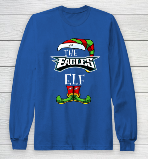Philadelphia Eagles Christmas ELF Funny NFL Long Sleeve T-Shirt 6