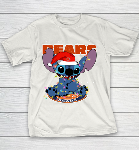 Chicago Bears NFL Football noel stitch Christmas Youth T-Shirt