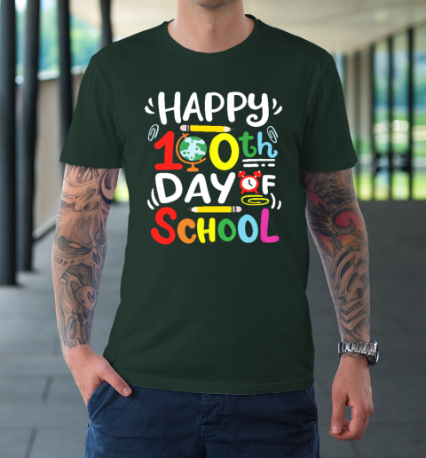 Happy 100th Day Of School 100 Days Of School Teacher Student T-Shirt 3