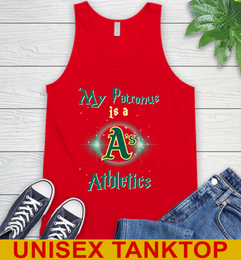 MLB Baseball Harry Potter My Patronus Is A Oakland Athletics Tank Top 5