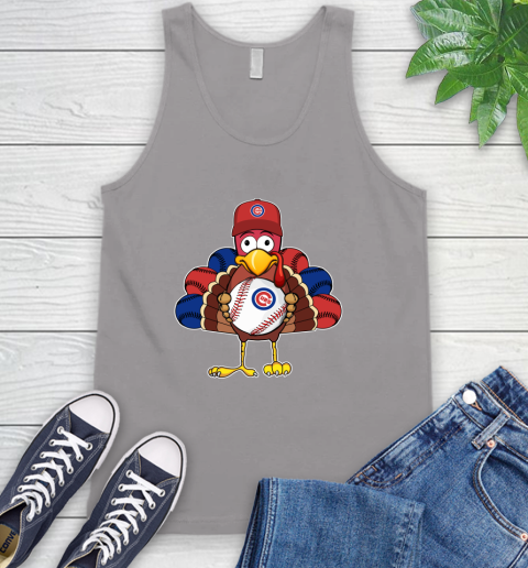 Chicago Cubs Turkey thanksgiving Tank Top 4
